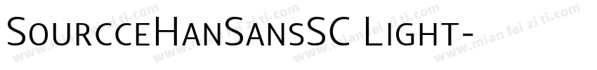 SourcceHanSansSC Light字体转换